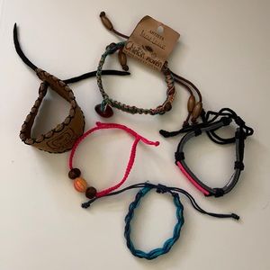 Five Bracelets from Costs Rica & Guatemala